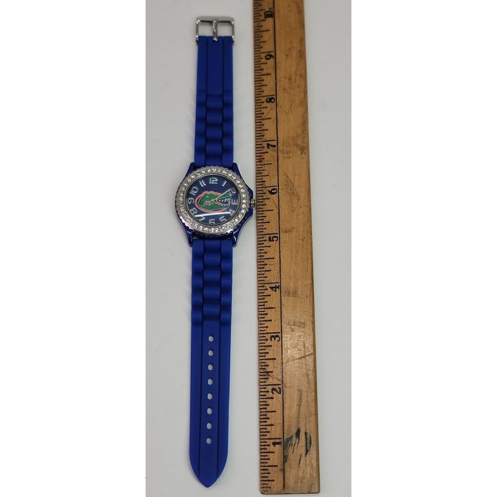 Florida Gators Blue Silicone Band Wrist Watch Crystal Bezel Unisex College Works - Picture 10 of 12